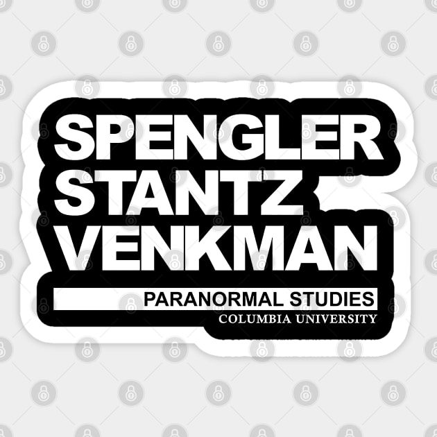 Spengler Stantz Venkman Sticker by hegonij